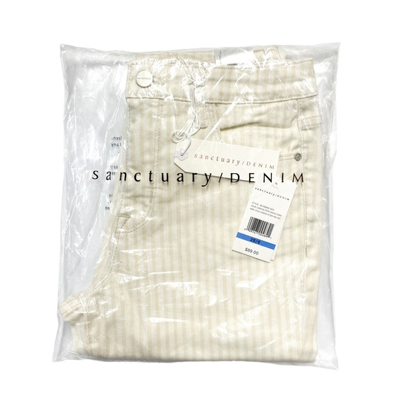 SANCTUARY Striped Social Standard High Waist Skinny Ankle Jeans - Picture 4 of 4